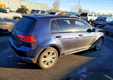 2015 Volkswagen Golf Tdi z USA, uszkodzony, nr VIN 3VWRA7AU9FM052891